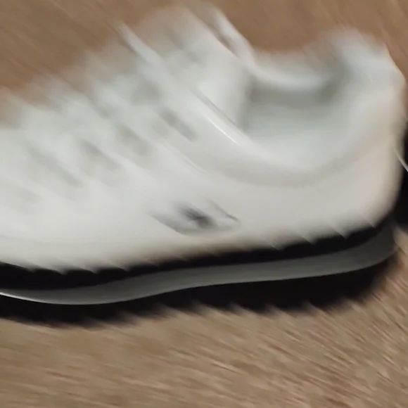 Women's White Chunky Sneakers - Picture 3 of 4